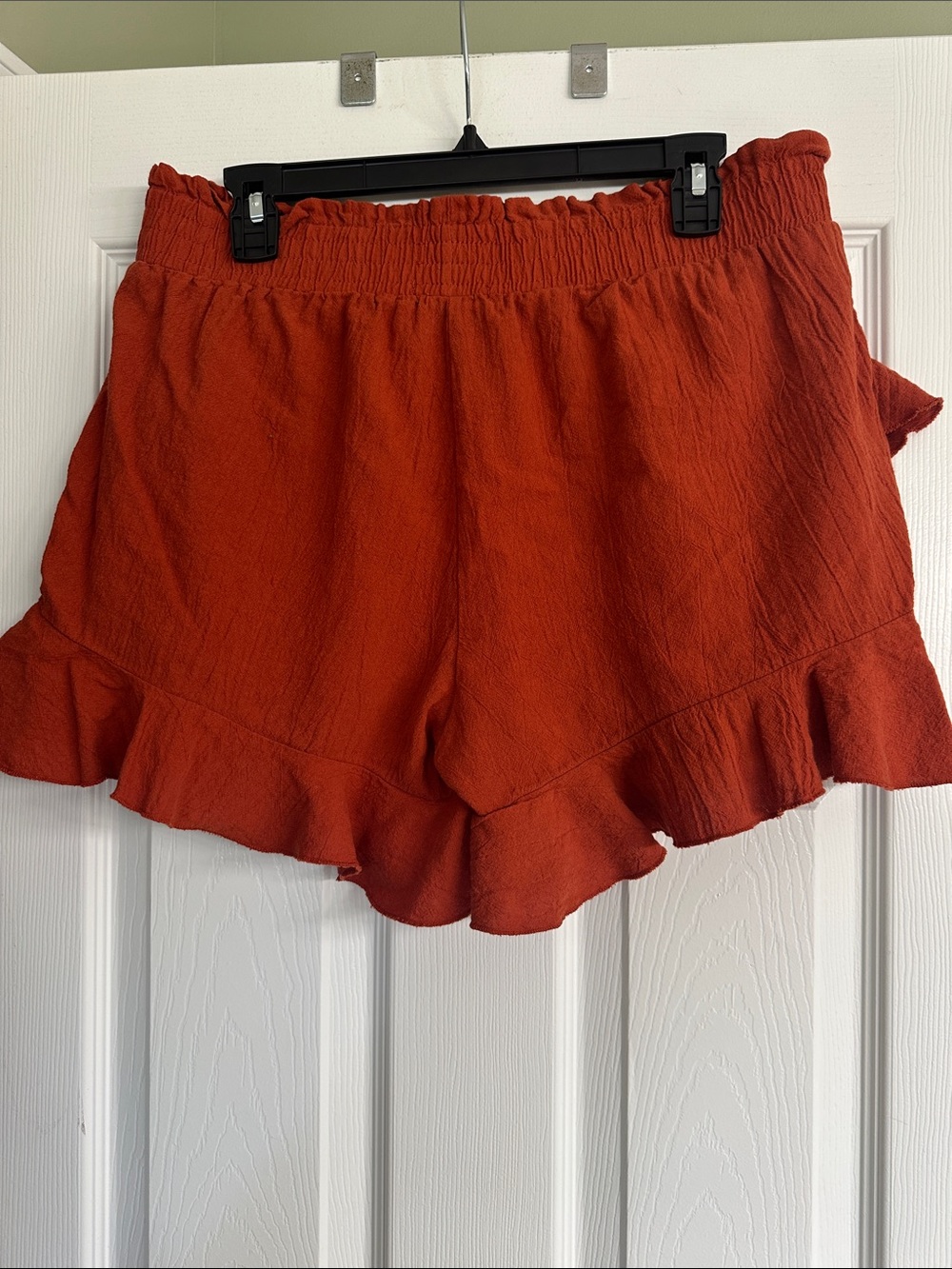 Molly Bracken Rust Red Ruffled Tier Skort - Picture 3 of 3